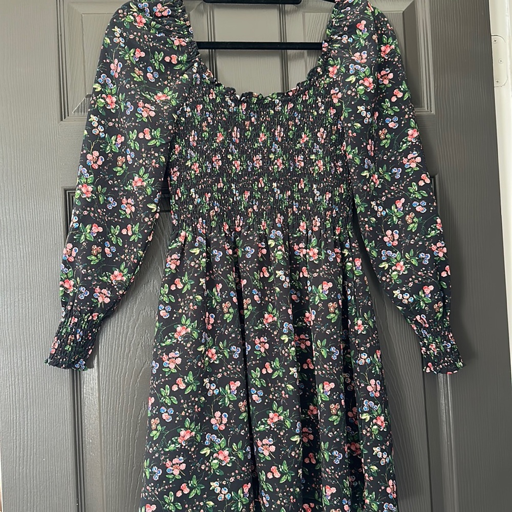 Hill House Home The Norah Nap Dress - Multi Berry Floral Crepe